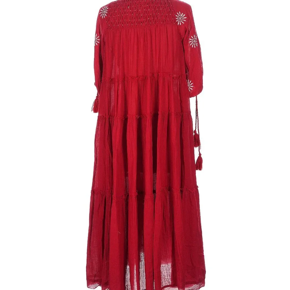 Free People Maxi Dress size Large 100% cotton - Picture 6 of 10